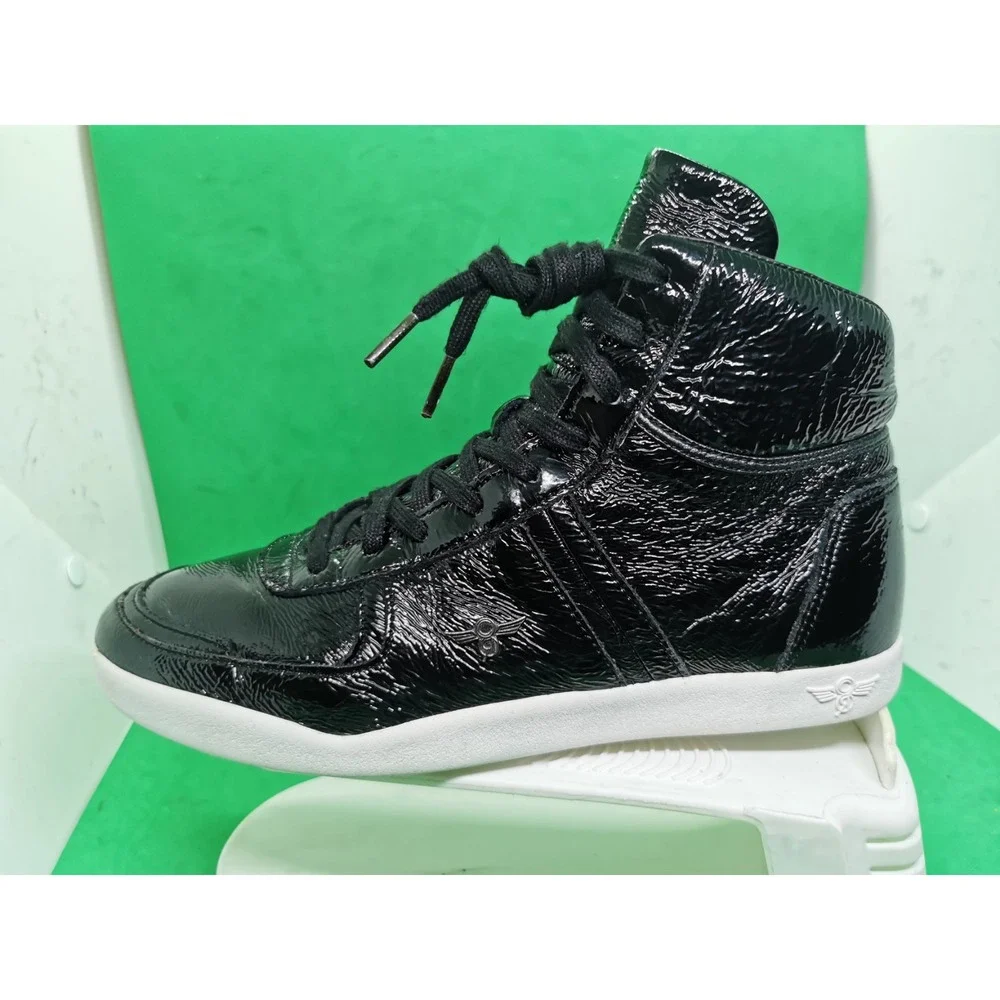 Creative Recreation Milano Hi Men's Black Shining Sneakers Size 8 High Top